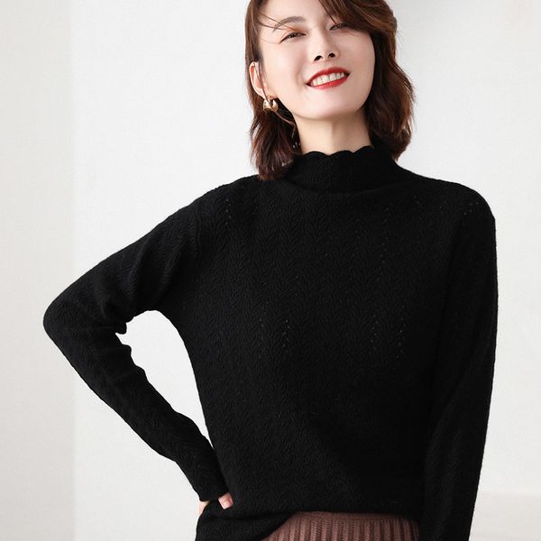2019 women jumpers 100% goat cashmere knitting soft sweaters woman high collar winter print pullovers standard top, White;black
2019 women jumpers 100% goat cashmere knitting soft sweaters woman high collar winter print pullovers standard top, White;black