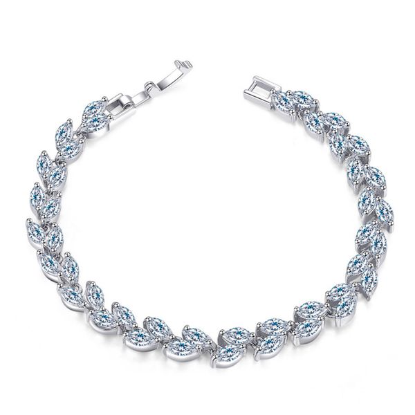 New Trendy High Quality Cubic Zirconia Love Bracelet Jewelry Leaf Charm Crystal Female Bracelets Bangles for Women Gifts
New Trendy High Quality Cubic Zirconia Love Bracelet Jewelry Leaf Charm Crystal Female Bracelets Bangles for Women Gifts