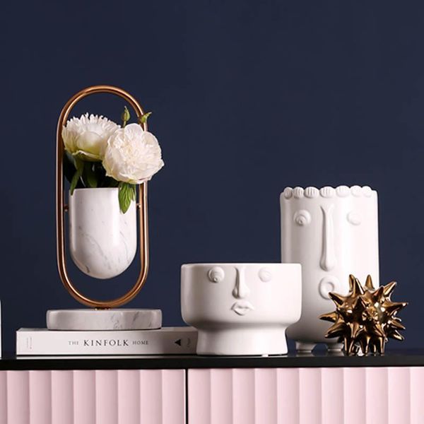 nordic art ceramic face vase crafts decoration living room study model room soft furnishings modern home decoration accessories
nordic art ceramic face vase crafts decoration living room study model room soft furnishings modern home decoration accessories