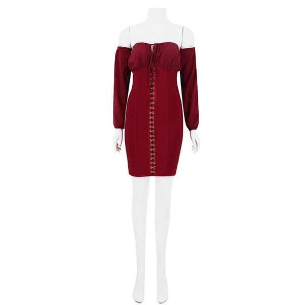 2019 european and american spring and summer new long-sleeved tube top leaking shoulder stitching women's bandage dress + suit, White;black
2019 european and american spring and summer new long-sleeved tube top leaking shoulder stitching women's bandage dress + suit, White;black