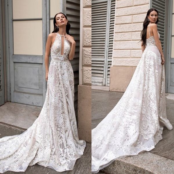 2020 modest idaorez simple a line wedding dresses halter sleeveless backless tulle lace applique wedding gowns sweep train robe de mariée, White
2020 modest idaorez simple a line wedding dresses halter sleeveless backless tulle lace applique wedding gowns sweep train robe de mariée, White