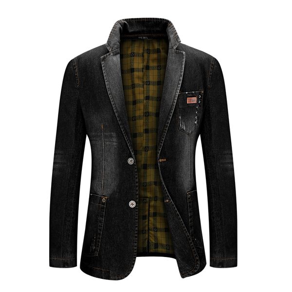 fall trend 2019 outdoor fashion male blazers single button suit jacket warm jeans mens casual blazers for men niuzai, White;black
fall trend 2019 outdoor fashion male blazers single button suit jacket warm jeans mens casual blazers for men niuzai, White;black