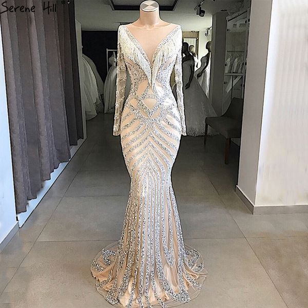 new dubai nude slim mermaid evening dresses 2019 long sleeves beading tassel fashion formal evening gown bla6594, White;black
new dubai nude slim mermaid evening dresses 2019 long sleeves beading tassel fashion formal evening gown bla6594, White;black