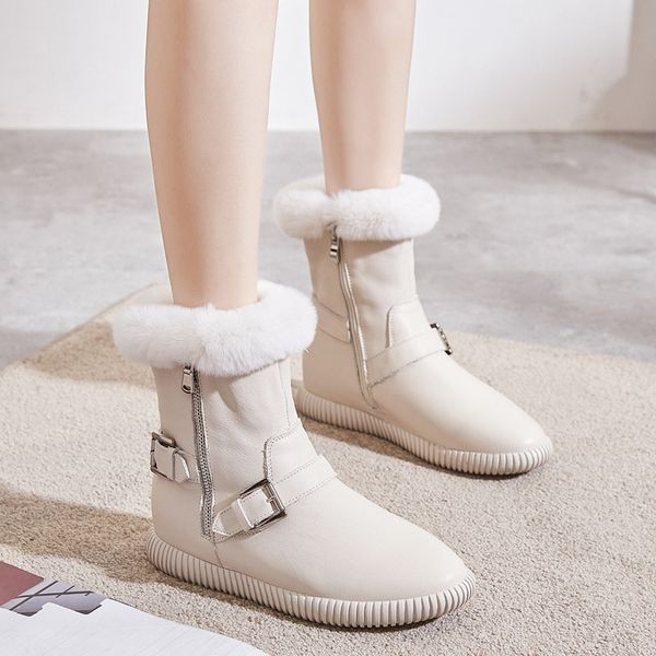 winter snow boots women flat-soled white boots shoes woman womens winter fashion 2019 plush 35-40 genuine leather ankle zip, Black
winter snow boots women flat-soled white boots shoes woman womens winter fashion 2019 plush 35-40 genuine leather ankle zip, Black