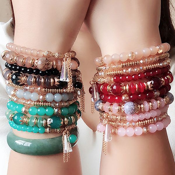 fashion boho bohemian beads bracelet sea style handmade chakra bracelet multilayer glass crystal beaded bracelets for women, Black
fashion boho bohemian beads bracelet sea style handmade chakra bracelet multilayer glass crystal beaded bracelets for women, Black