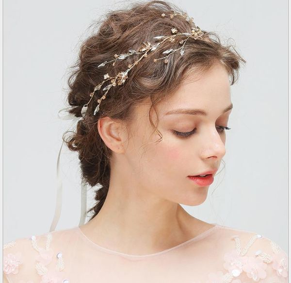 european and american handmade bride headdress crystal hair strip electroplated hair hoop, Silver
european and american handmade bride headdress crystal hair strip electroplated hair hoop, Silver