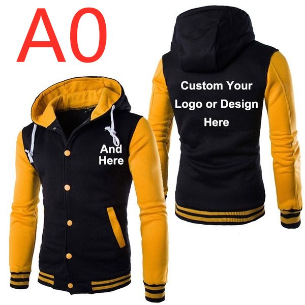 a0 for men design logo hoodies slim jackets spring autumn long-sleeved colors patchwork baseball jackets leisure outwear hoodies, Black;brown
a0 for men design logo hoodies slim jackets spring autumn long-sleeved colors patchwork baseball jackets leisure outwear hoodies, Black;brown