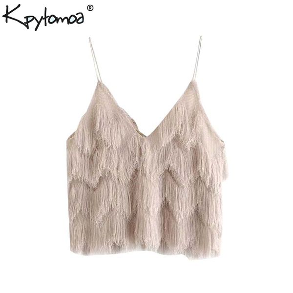 vintage deep v neck tassel shirt style blouses women 2019 fashion sleeveless spaghetti strap shirts blusas mujer chic, White
vintage deep v neck tassel shirt style blouses women 2019 fashion sleeveless spaghetti strap shirts blusas mujer chic, White