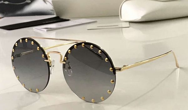 gold studs round rimless sunglasses grey shaded 539 sun glasses women fashion sunglasses new with case, White;black
gold studs round rimless sunglasses grey shaded 539 sun glasses women fashion sunglasses new with case, White;black