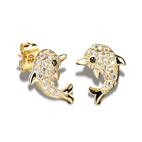 new trendy fashion luxury designer cute lovely diamond dolphins animal gold plated copper stud earrings for woman, Golden;silver
new trendy fashion luxury designer cute lovely diamond dolphins animal gold plated copper stud earrings for woman, Golden;silver