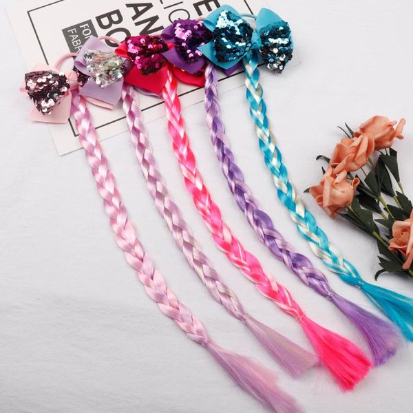 10 pcs/lot ,4 inch hair accessories sequin bows with wig hairpin elastic rubber for kids girls tassel ponytail long wig band, Slivery;white
10 pcs/lot ,4 inch hair accessories sequin bows with wig hairpin elastic rubber for kids girls tassel ponytail long wig band, Slivery;white