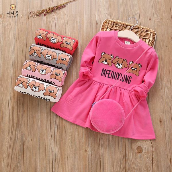 spring / summer 2020 new children's dress 3-9-year-old girls' cotton cartoon bear dress beautiful girl's clothes princess, Red;yellow
spring / summer 2020 new children's dress 3-9-year-old girls' cotton cartoon bear dress beautiful girl's clothes princess, Red;yellow