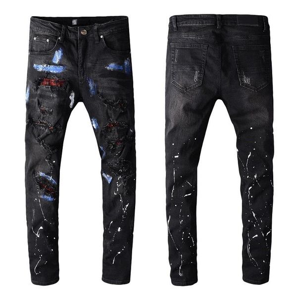 famous brand mens designer jeans men women motorcycle biker hip hop jeans mens distressed ripped black skinny jeans pants, Blue
famous brand mens designer jeans men women motorcycle biker hip hop jeans mens distressed ripped black skinny jeans pants, Blue