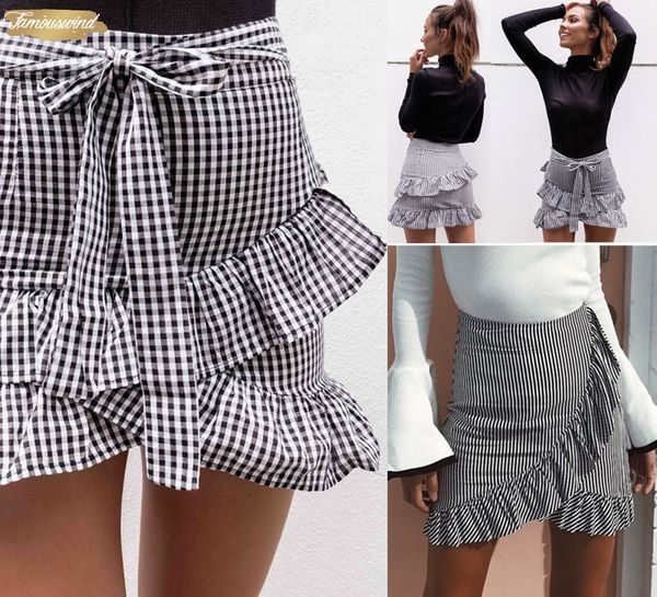 pleated skirt lady womens stretch plain high waist striped flared ruffle spring plaid skater a line short mini skirts, Black
pleated skirt lady womens stretch plain high waist striped flared ruffle spring plaid skater a line short mini skirts, Black