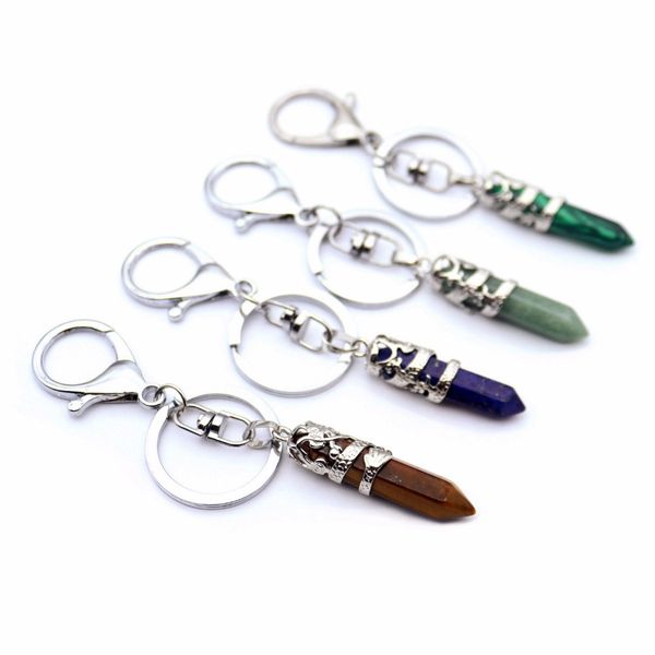 natural stone keychains handbag purse holder hexagonal lapis lazuli crystal opal quartz stone car clasps key rings, Silver
natural stone keychains handbag purse holder hexagonal lapis lazuli crystal opal quartz stone car clasps key rings, Silver
