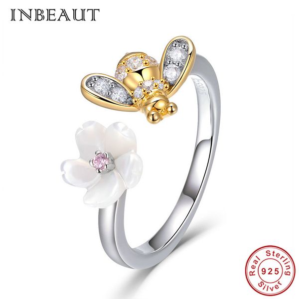 inbeaut 100% 925 sterling silver white cz honeybee white plum blossom ring for women zircon gold-color insect ring teen girls, Golden;silver
inbeaut 100% 925 sterling silver white cz honeybee white plum blossom ring for women zircon gold-color insect ring teen girls, Golden;silver