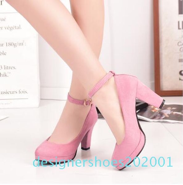 autumn high heels women pumps platform suede shoes women ankle strap thick heeled ladies shoes comfortable working shoes size34-42 d01, Black
autumn high heels women pumps platform suede shoes women ankle strap thick heeled ladies shoes comfortable working shoes size34-42 d01, Black