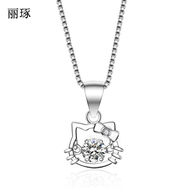 день hello kitty cute 925 стерлингового серебра ожерелье циркон подвеска валентина подарок, Silver
день hello kitty cute 925 стерлингового серебра ожерелье циркон подвеска валентина подарок, Silver