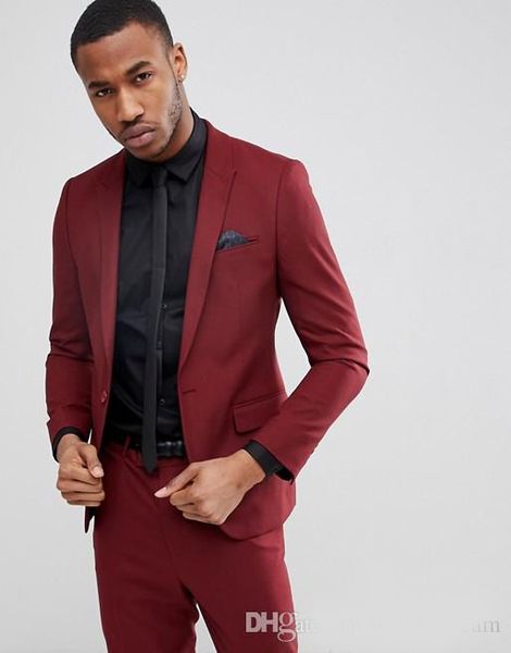 handsome burgundy one button mens suits slim fit back vent groomsmen wedding tuxedos for men blazers peaked lapel prom suit (jacket+pants, Black;gray
handsome burgundy one button mens suits slim fit back vent groomsmen wedding tuxedos for men blazers peaked lapel prom suit (jacket+pants, Black;gray
