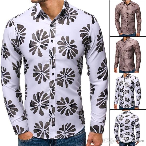 foral printed мужские рубашки платья turn down воротник мужская с длинным рукавом цифровой вскользь mens одежда, White;black
foral printed мужские рубашки платья turn down воротник мужская с длинным рукавом цифровой вскользь mens одежда, White;black