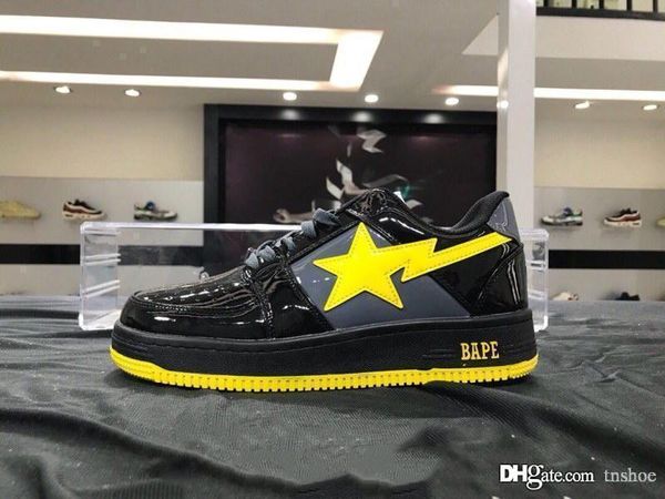 2019 fa hion foot oldier bape ta barbie tar low neaker leather titching material platform triple neaker cla ic vintage ize 36 44, Black
2019 fa hion foot oldier bape ta barbie tar low neaker leather titching material platform triple neaker cla ic vintage ize 36 44, Black