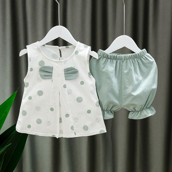 2pcs baby girls t-shirt shorts sets summer kids baby sleeveless dot cute clothing +shorts outfits set 2020 new99, White
2pcs baby girls t-shirt shorts sets summer kids baby sleeveless dot cute clothing +shorts outfits set 2020 new99, White