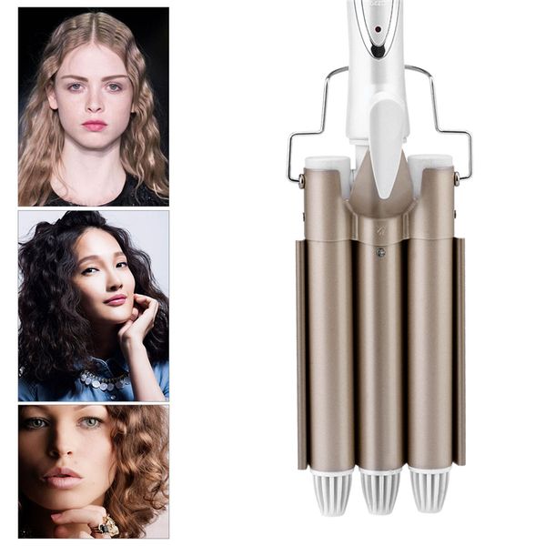 tourmaline ceramic hair curler large waves curling iron professional perm splint 3 barrels home diy hair tools for all hair 30
tourmaline ceramic hair curler large waves curling iron professional perm splint 3 barrels home diy hair tools for all hair 30