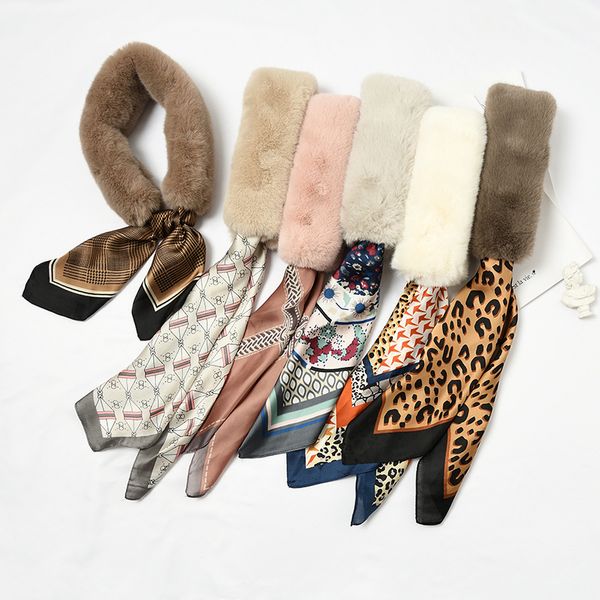 2019 new women's plush 9.5*115cm scarf autumn and winter thick warm ribbon belt fur collar wild cute sweet scarf, Blue;gray
2019 new women's plush 9.5*115cm scarf autumn and winter thick warm ribbon belt fur collar wild cute sweet scarf, Blue;gray
