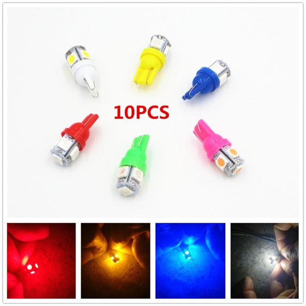 10pcs t10 w5w 5 smd 194 168 led white/blue/red/green/yellow wedge interior side dashboard license light lamp car styling
10pcs t10 w5w 5 smd 194 168 led white/blue/red/green/yellow wedge interior side dashboard license light lamp car styling