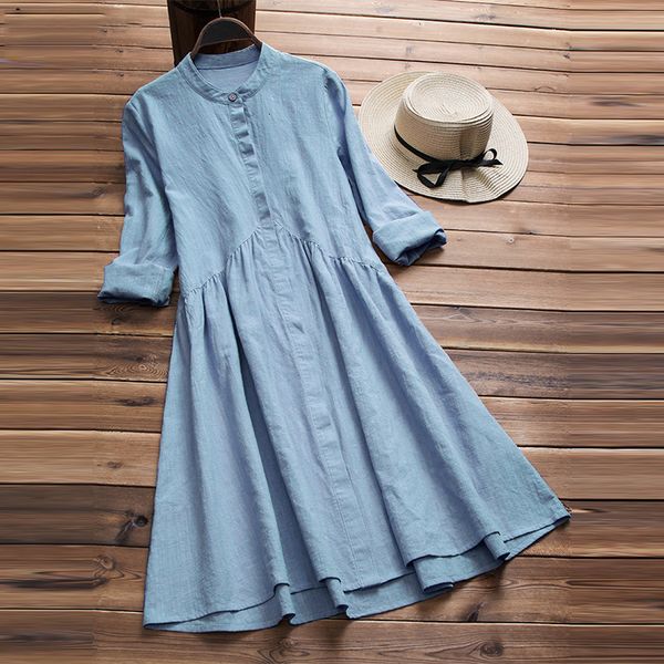 women designer clothes women designer dresses autumn 2019 women cotton linen shirt dress casual loose party dresses crew neck femininas, Black;gray
women designer clothes women designer dresses autumn 2019 women cotton linen shirt dress casual loose party dresses crew neck femininas, Black;gray