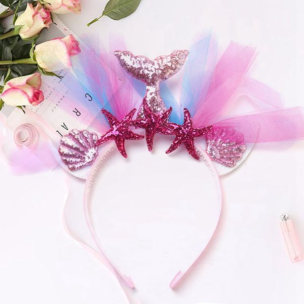 rainbow mermaid headband princess mesh yarn shell flower animal hairbands hoop children party hair accessories, Slivery;white
rainbow mermaid headband princess mesh yarn shell flower animal hairbands hoop children party hair accessories, Slivery;white