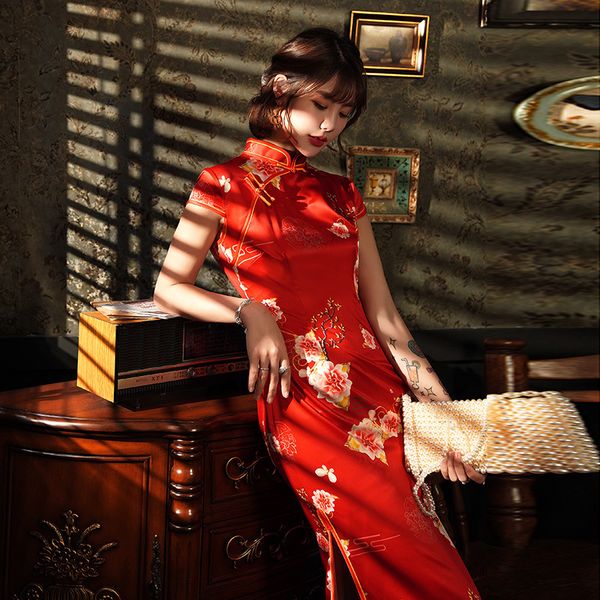женщины большой размер 4xl элегантные qipao атласная воротник китайский стиль цветок печати с высоким сплит платье свадьба сексуальный veati, Red
женщины большой размер 4xl элегантные qipao атласная воротник китайский стиль цветок печати с высоким сплит платье свадьба сексуальный veati, Red