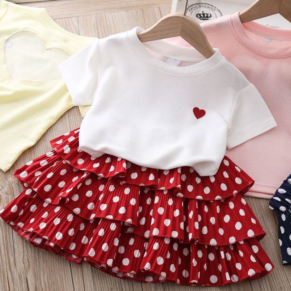 jamjam cotton girls clothing sets summer crew two piece short sleeve children sets cake skirts fashion suit casual dot outfits, White
jamjam cotton girls clothing sets summer crew two piece short sleeve children sets cake skirts fashion suit casual dot outfits, White