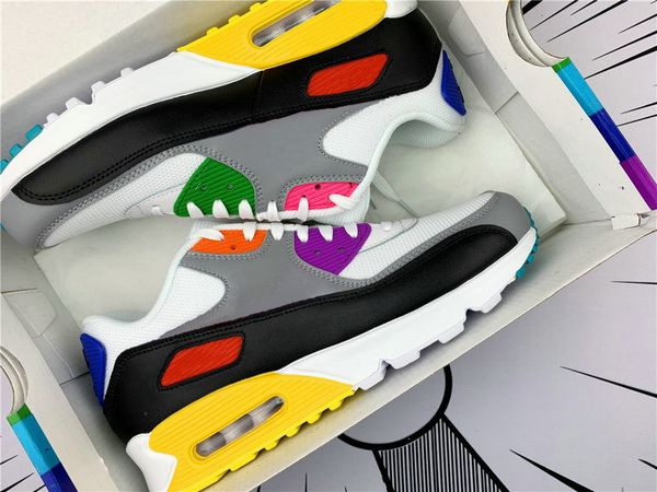 2019 new be true 90 rainbow womens mens running shoes white mesh classi 90s 720s designer sports trainers sneakers cj5482-100 size 36-46 
2019 new be true 90 rainbow womens mens running shoes white mesh classi 90s 720s designer sports trainers sneakers cj5482-100 size 36-46