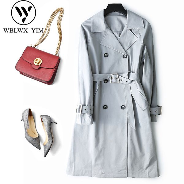 2019 fashion long trench coat women spring autumn classic khaki slim trench female casual office business outerwear, Tan;black
2019 fashion long trench coat women spring autumn classic khaki slim trench female casual office business outerwear, Tan;black