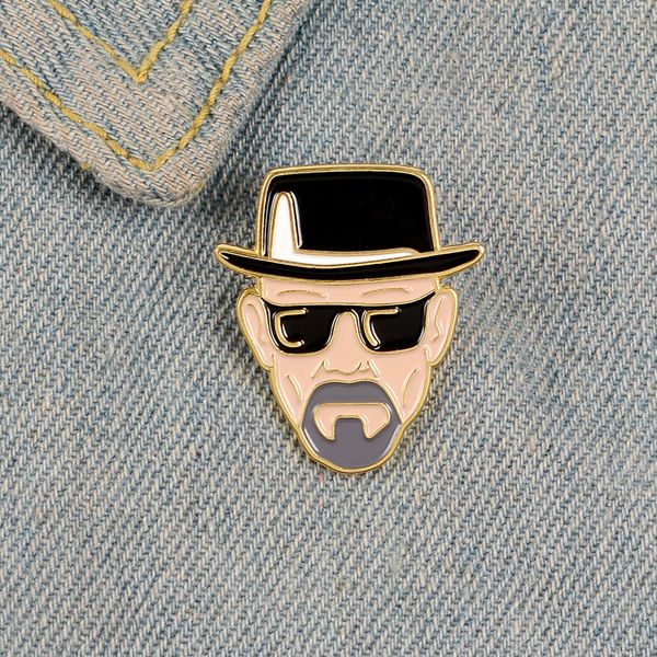 man face enamel pins personality black sunglasses hat gentleman lapel pin brooch shirt bag badge lady jewelry gift to a friend, Gray
man face enamel pins personality black sunglasses hat gentleman lapel pin brooch shirt bag badge lady jewelry gift to a friend, Gray