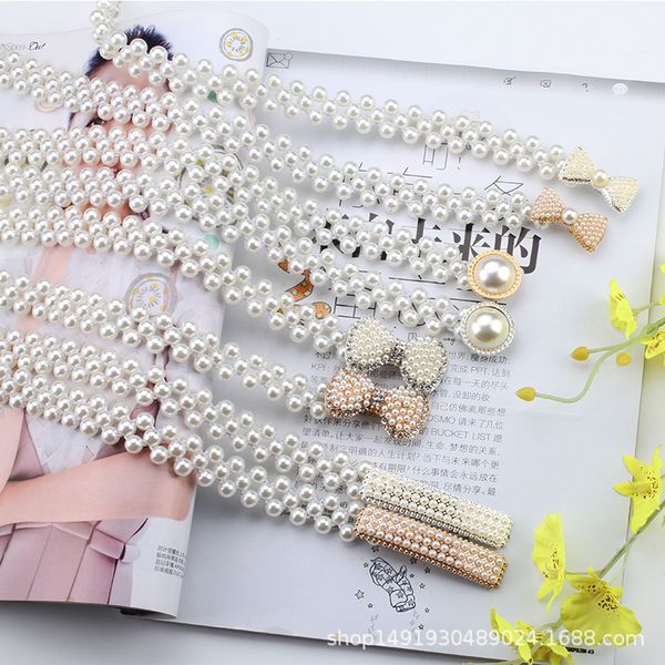 elegant women fashion pearl waist belt elastic buckle pearl chain belt female girls sweet dress crystal strap new, Black;brown
elegant women fashion pearl waist belt elastic buckle pearl chain belt female girls sweet dress crystal strap new, Black;brown
