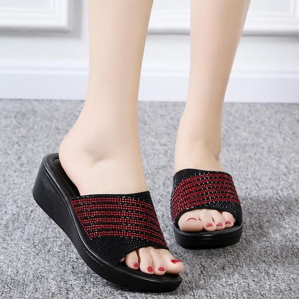 eillysevens shoes women ladies bohemian style wedge platform heels shoes flat causal slippers zapatos de mujer zapatos#g40, Black 
eillysevens shoes women ladies bohemian style wedge platform heels shoes flat causal slippers zapatos de mujer zapatos#g40, Black