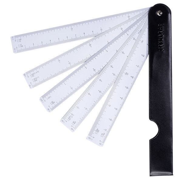 multi-functional fan-shape scale ruler folding multi-scale drawing ruler drawing tool sewing accessories quilting tools, Black
multi-functional fan-shape scale ruler folding multi-scale drawing ruler drawing tool sewing accessories quilting tools, Black