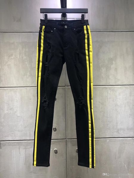 fashion the new mens straight slim fit biker stripe jeans pants distressed skinny ripped destroyed denim jeans washed hiphop trousers black, Blue
fashion the new mens straight slim fit biker stripe jeans pants distressed skinny ripped destroyed denim jeans washed hiphop trousers black, Blue