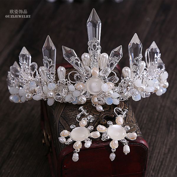 luxury retro baroque crystal crown bride head queen's crown princess hair jewelry wholesale, White;golden
luxury retro baroque crystal crown bride head queen's crown princess hair jewelry wholesale, White;golden