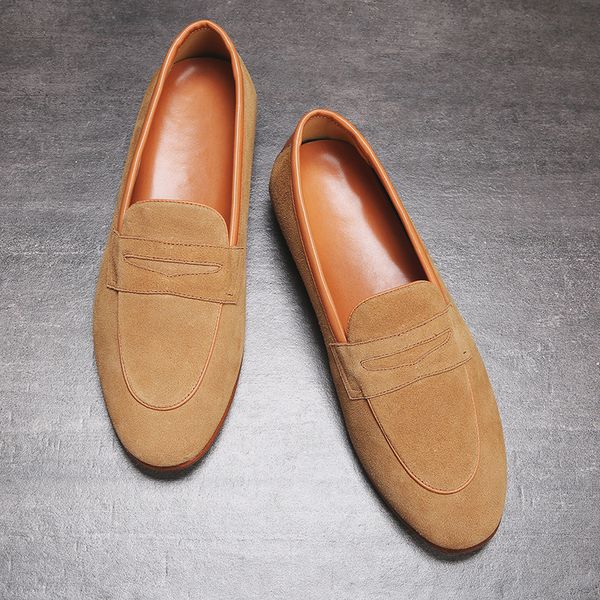 mens casual brands slip on suede shoes men loafers moccasins genuine leather driving sneakers zapatillas hombre, Black
mens casual brands slip on suede shoes men loafers moccasins genuine leather driving sneakers zapatillas hombre, Black