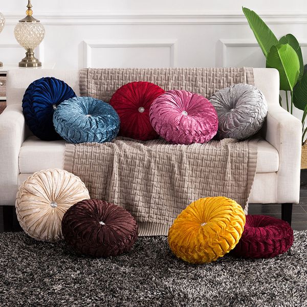 round pumpkin throw pillow velvet pleated couch cushion floor pillow for sofa chair bed car home decoration lsk99
round pumpkin throw pillow velvet pleated couch cushion floor pillow for sofa chair bed car home decoration lsk99