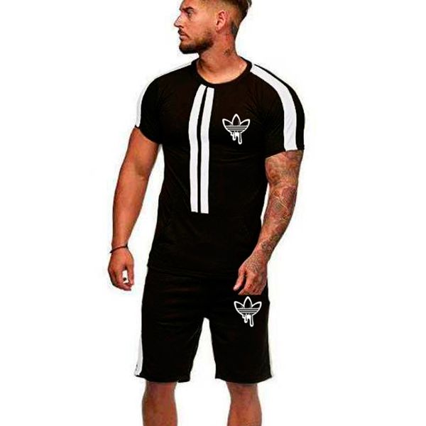 2019 men sport running suits basketball soccer training t shirts + pants tracksuits jersey summer fitness sportswear gym sets, Black;blue
2019 men sport running suits basketball soccer training t shirts + pants tracksuits jersey summer fitness sportswear gym sets, Black;blue