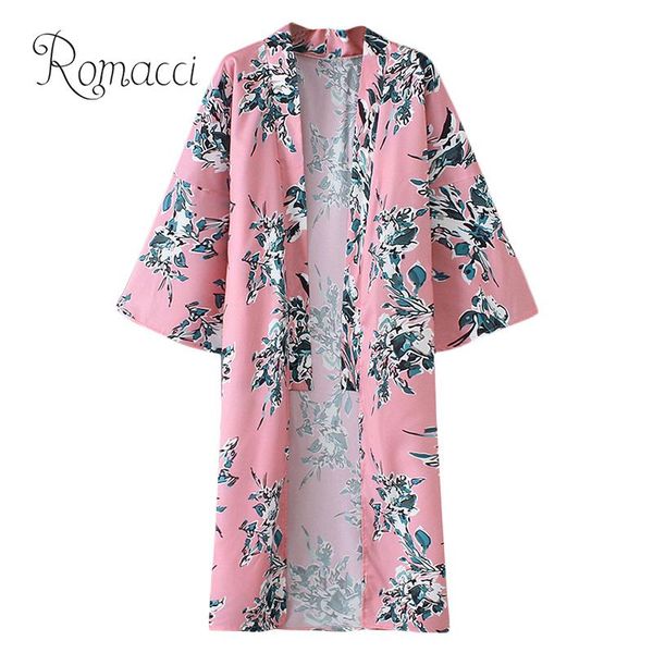 romacci boho vintage pink floral print kimono women bohemian v neck 3/4 sleeve chiffon cardigan ladies boho blouse casual blusas, White
romacci boho vintage pink floral print kimono women bohemian v neck 3/4 sleeve chiffon cardigan ladies boho blouse casual blusas, White