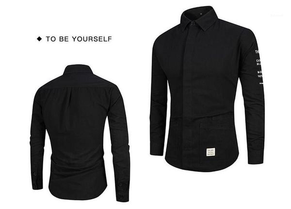 casual long sleeve shirts fashion buttons panelled mens designer shirts casual males clothing letter print mens, White;black
casual long sleeve shirts fashion buttons panelled mens designer shirts casual males clothing letter print mens, White;black