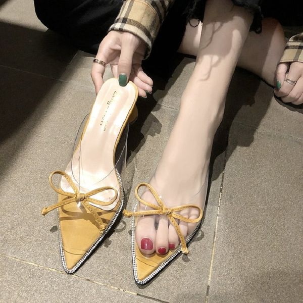 sandals and slippers women wear 2019 new korean version of the bow high heel women's shoes muller shoes baotou half drag female, Black
sandals and slippers women wear 2019 new korean version of the bow high heel women's shoes muller shoes baotou half drag female, Black