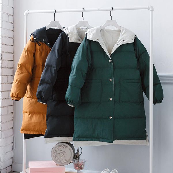 new down cotton coat female parka loose warm thick hooded winter jacket women clothing padded student winter ladies coats q2038, Black
new down cotton coat female parka loose warm thick hooded winter jacket women clothing padded student winter ladies coats q2038, Black