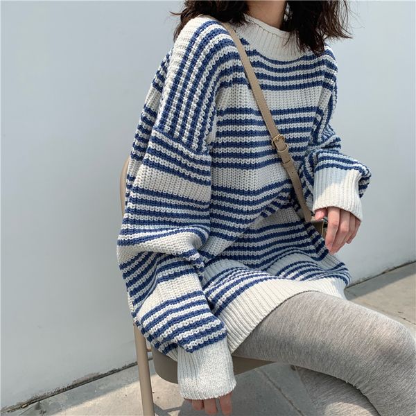 streetwear striped sweaters women o-neck oversized pullover basic sweater jumper autumn winter long sleeve sweaters pull femme, White;black
streetwear striped sweaters women o-neck oversized pullover basic sweater jumper autumn winter long sleeve sweaters pull femme, White;black