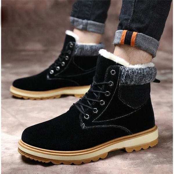 mens snow boots high plus velvet warm mens winter boots youth thickening wild warm boots, Black
mens snow boots high plus velvet warm mens winter boots youth thickening wild warm boots, Black